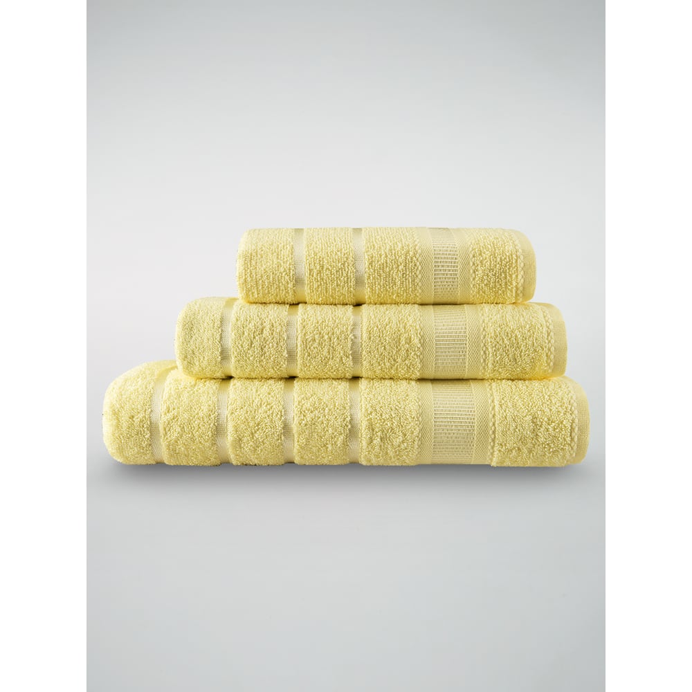 Изображение товара Махровые полотенца DIANA Севилья лимонный щербет 30x50, 50x90, 70x140 см