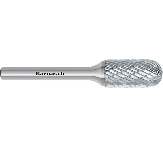 Изображение товара Борфреза твердосплавная форма C цилиндр со сферическим концом (6х18х6х50 мм) Karnasch 11.3021-055