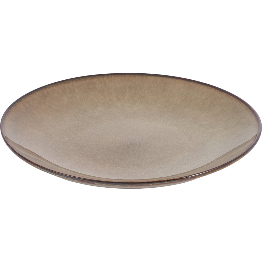 Изображение товара Обеденная керамическая тарелка Gipfel Terra 27 см коричневая