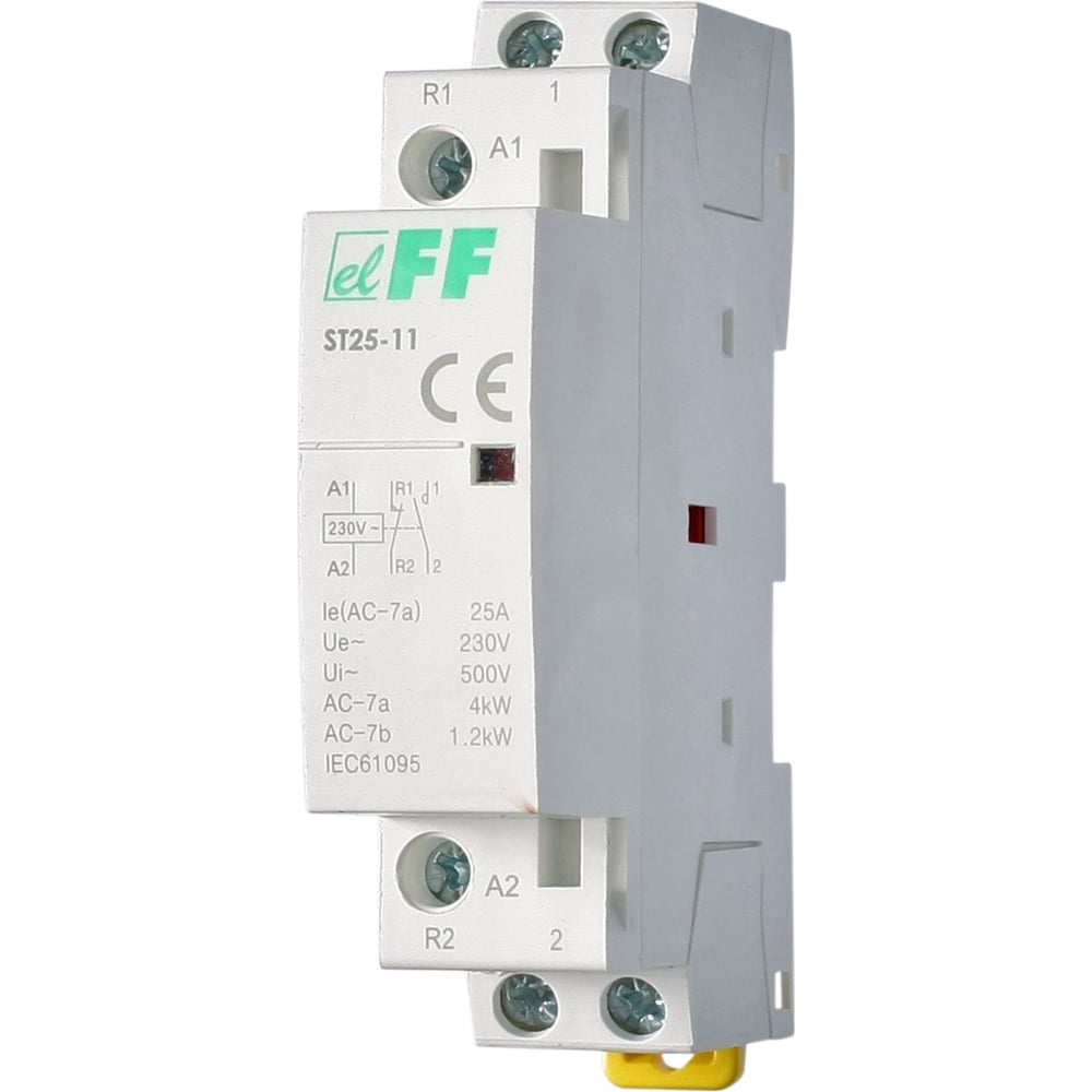 Изображение товара Контактор Евроавтоматика F&F ST25-11 1NO+1NC для DIN-рейки