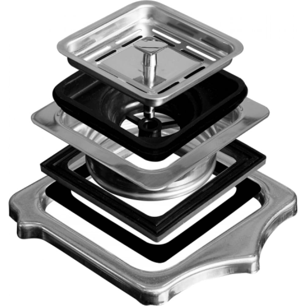 Квадратный переходник для измельчителя Oulin кольцо переходник для измельчителя bort ring 140 для кухонных моек 140 мм