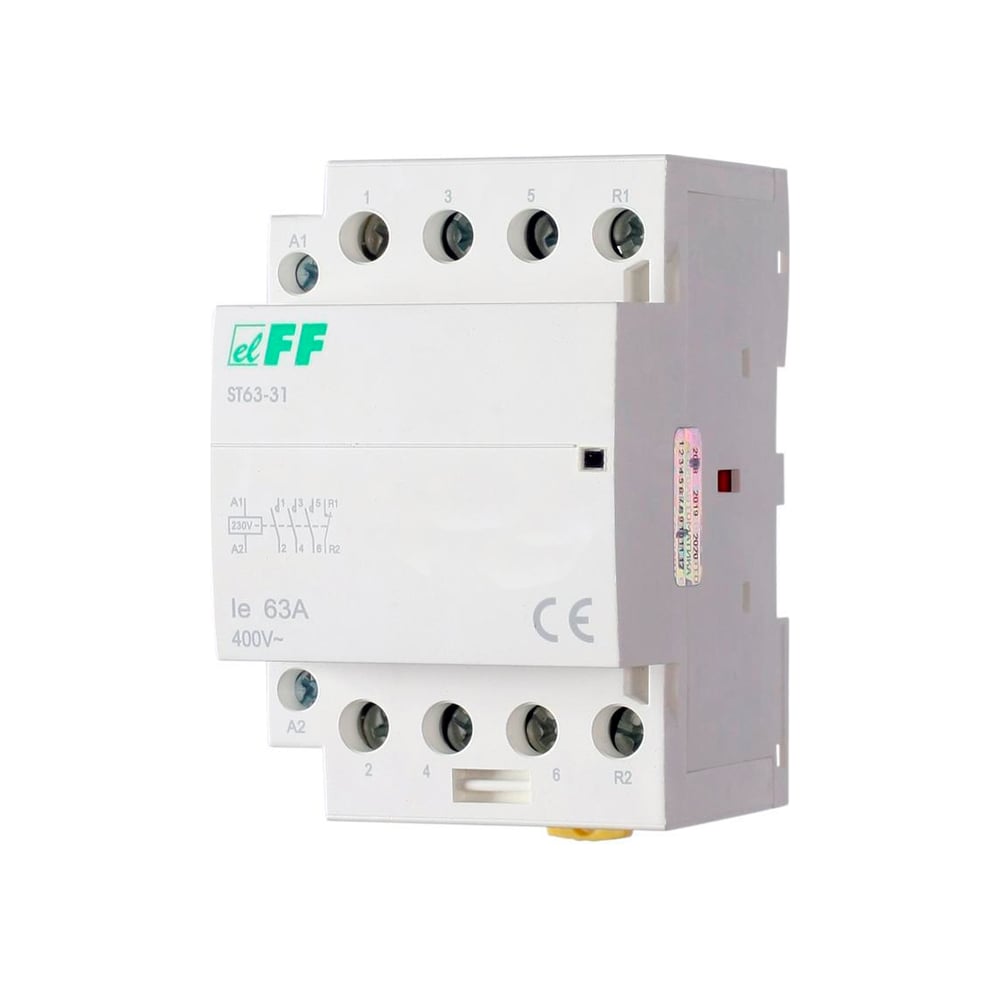 Изображение товара Контактор Евроавтоматика F&F ST63-31 3NO+1NC монтаж DIN-рейка
