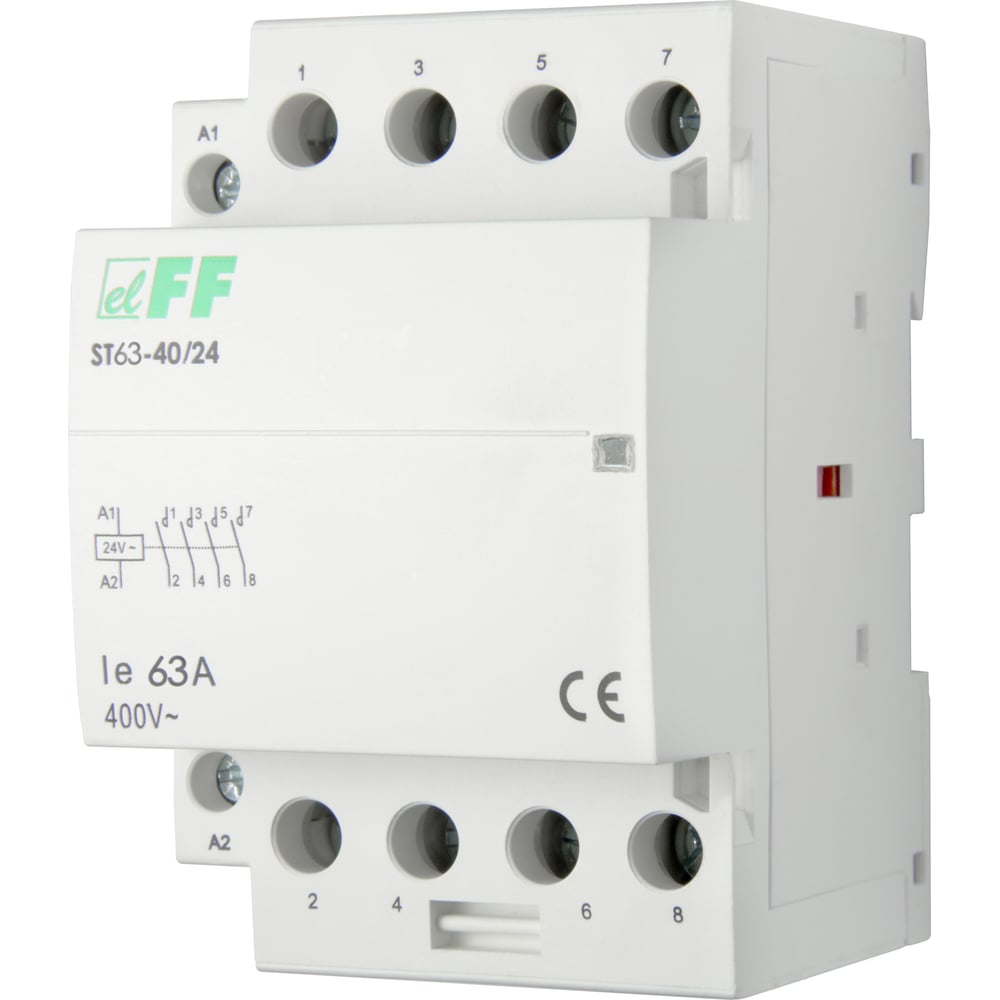Изображение товара Контактор Евроавтоматика F&F ST63-40/24 4NO для автоматизации электросетей