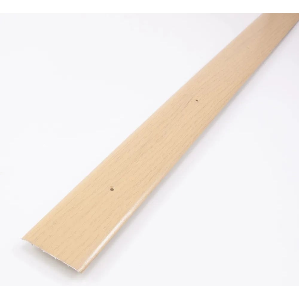 Изображение товара Отделочный профиль 1350x60 мм ясень П18.34 алюминий полимер крепление на саморезы