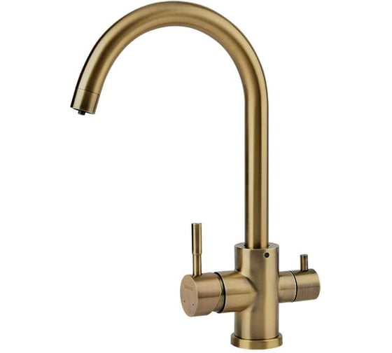Изображение товара Смеситель для кухни OSGARD GRON PLUS с переключателем на питьевую воду с выделенным каналом, бронза 87973 940000011250