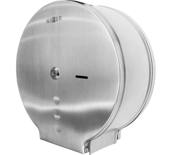 Изображение товара Диспенсер для туалетной бумаги Nofer круглый, из нержавеющей стали, матовый 05006.XL.S