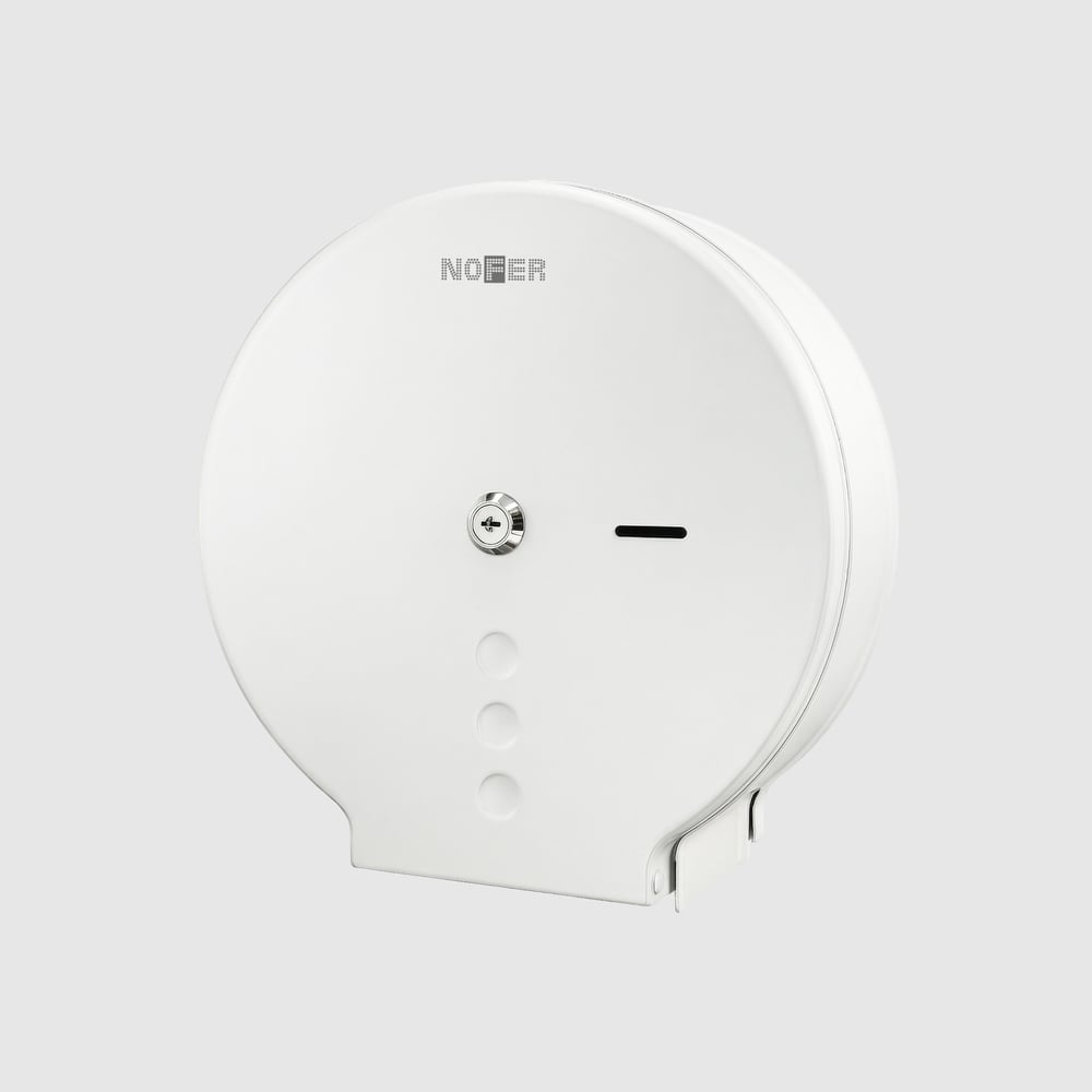 Изображение товара Диспенсер для туалетной бумаги Nofer нерж. сталь INDUSTRIAL белый 05006.XL.W Изображение товара Диспенсер для туалетной бумаги Nofer нерж. сталь INDUSTRIAL белый 05006.XL.W