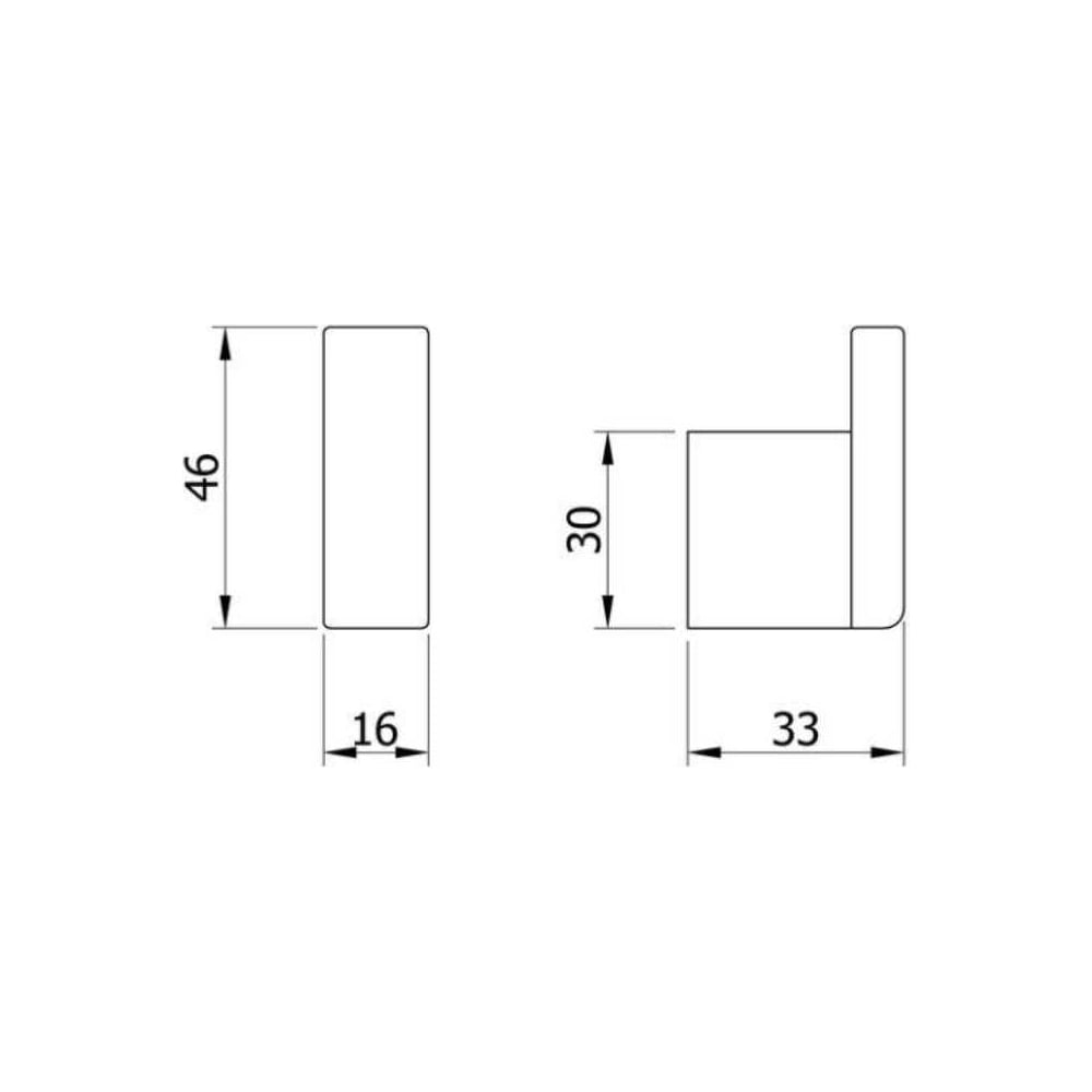 Изображение товара Крючок для полотенец Nofer Corinto глянцевый 16921.B