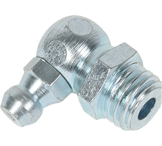 Изображение товара Пресс-масленка угловая оц. H3 M10x1,25, комплект 10 шт., оцинкованная сталь, Европейский стандарт DIN71412, MasloSmenka 010305-10