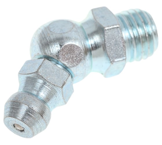 Изображение товара Пресс-масленка угловая оц. H2 M8x1, комплект 10 шт., оцинкованная сталь, Европейский стандарт DIN71412, MasloSmenka 010202-10