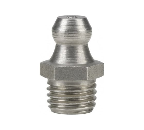 Изображение товара Пресс-масленка прямая нерж. H1 M8x1, комплект 100 шт.,нержавеющая сталь AISI304, Европейский стандарт DIN71412, MasloSmenka 010702-100