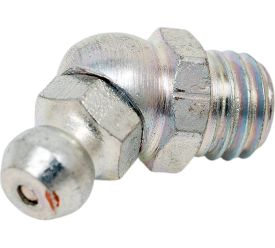 Изображение товара Пресс-масленка угловая оц. H2 M8x1,25 комплект 10 шт., оцинкованная сталь, Европейский стандарт DIN71412, MasloSmenka 010203-10
