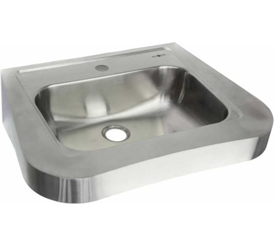 Изображение товара Раковина антивандальная Nofer из нержавеющей стали, матовая 13024.2.S