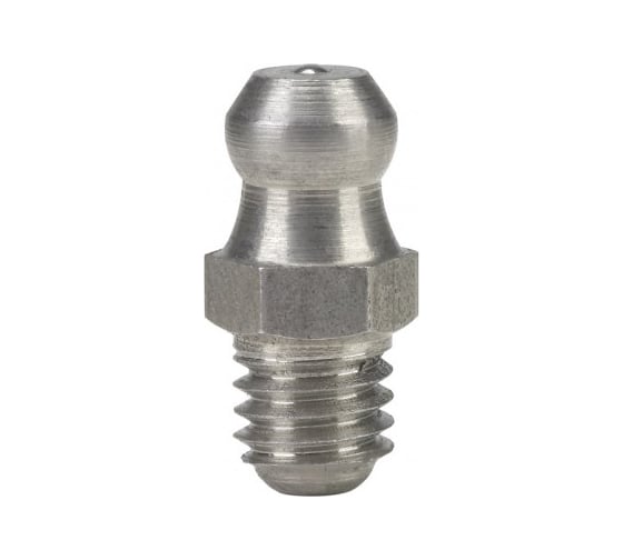 Изображение товара Пресс-масленка прямая нерж. H1 M6x1, комплект 100 шт.,нержавеющая сталь AISI304, Европейский стандарт DIN71412, MasloSmenka 010701-100