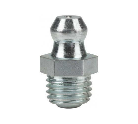 Изображение товара Пресс-масленка прямая оц. H1 M8x1, комплект 100 шт., оцинкованная сталь, Европейский стандарт DIN71412, MasloSmenka 010103-100