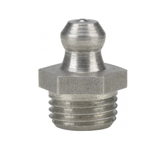 Изображение товара Пресс-масленка прямая нерж. H1 M10x1, комплект 100 шт.,нержавеющая сталь AISI304, Европейский стандарт DIN71412, MasloSmenka 010703-100