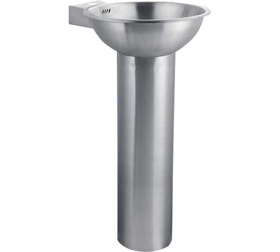 Изображение товара Раковина с пьедесталом Nofer без смесителя, 810x426x510 мм, матовая 13063.S