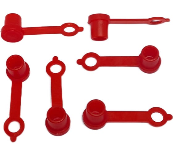 Изображение товара Колпачок для пресс-масленок "H" 42мм, компл. 100 шт., красный MasloSmenka 011001-100