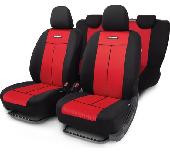 Изображение товара Автомобильные чехлы AUTOPROFI TT TT-902M BK/RD