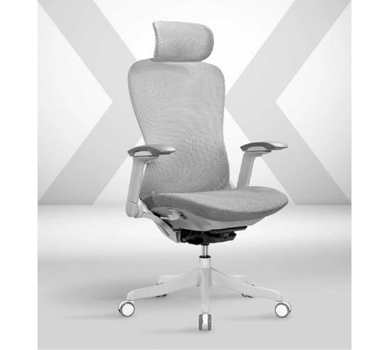 Изображение товара Кресло KSG SPARX Enigma White (A99-QW) (Mesh / Fabric, светло-серый) НФ-00000756