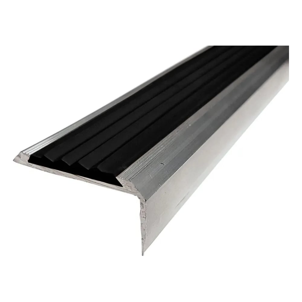 Изображение товара Алюминиевый противоскользящий порог 40x14 мм ООО Элитпроф с резиновой вставкой