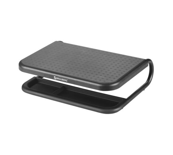 Изображение товара Подставка для монитора/ноутбука BRAUBERG 380x295x110 мм, металлическое основание, черная 513790