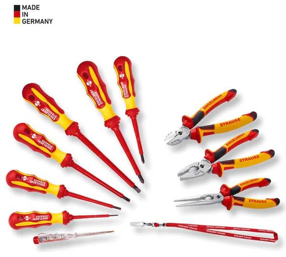Изображение товара Набор VDE отверток и шарнирно губцевого инструмента Engelbert Strauss 11 шт. 5513040