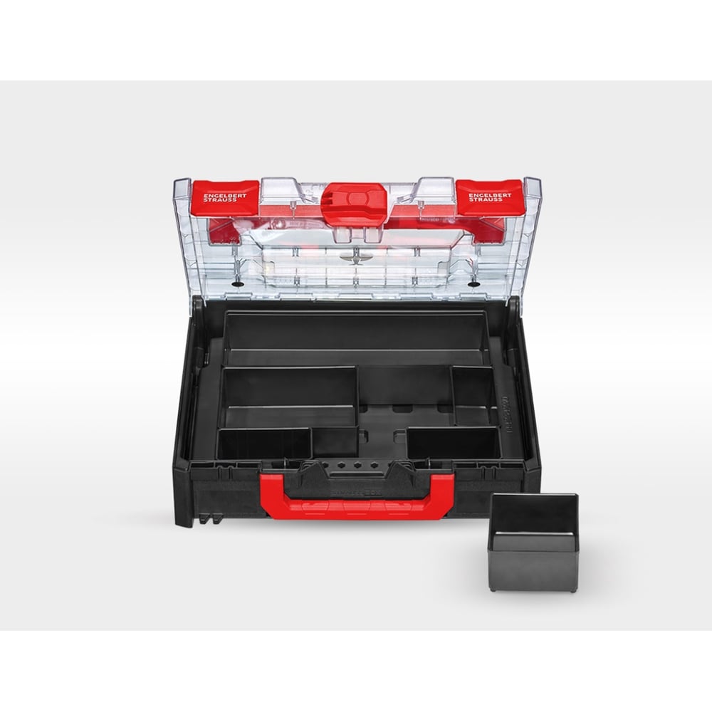 Изображение товара Кейс Engelbert Strauss box midi STRAUSS 118 с прозрачной крышкой и вкладками 5506228