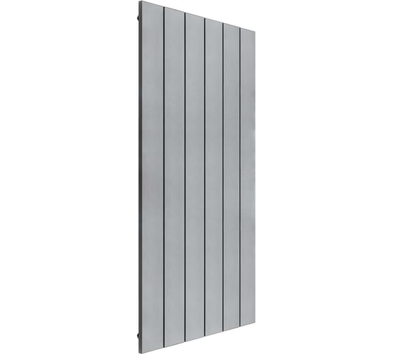 Изображение товара Секционный радиатор отопления MIVARMO 6 секций, горизонтальное/вертикальное подключение, 175 см, серебристый матовый MA6-1750-9006