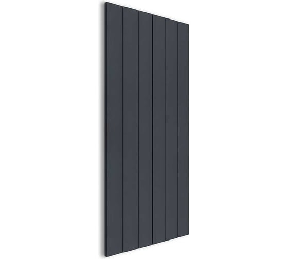 Изображение товара Секционный радиатор отопления MIVARMO 6 секций, горизонтальное/вертикальное подключение, 200 см, графитовый муар MA6-2000-7024