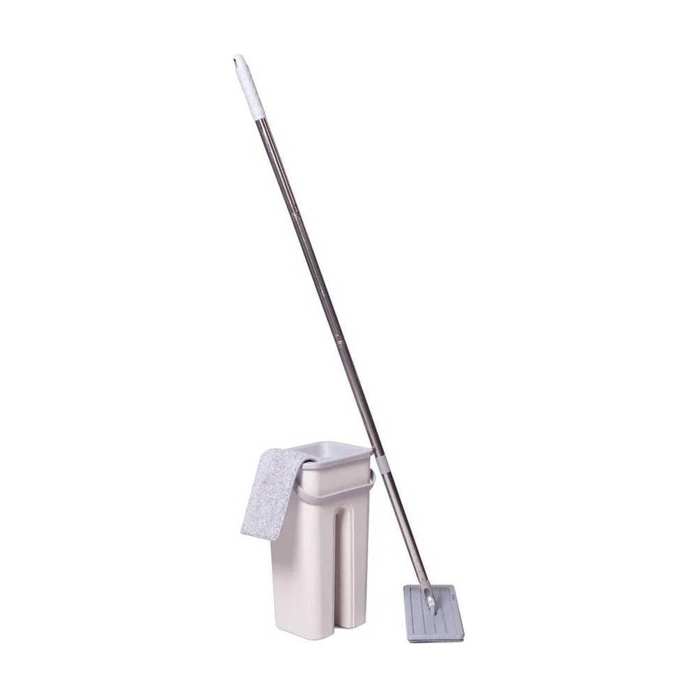 Изображение товара Швабра и ведро Ridberg Hand-Free Scrape Mop Малая Белая двухштучный комплект
