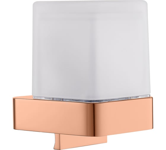 Изображение товара Дозатор для жидкого мыла настенный RavSlezak, стеклянный, розовый золотистый глянцевый NLA0304ZRL