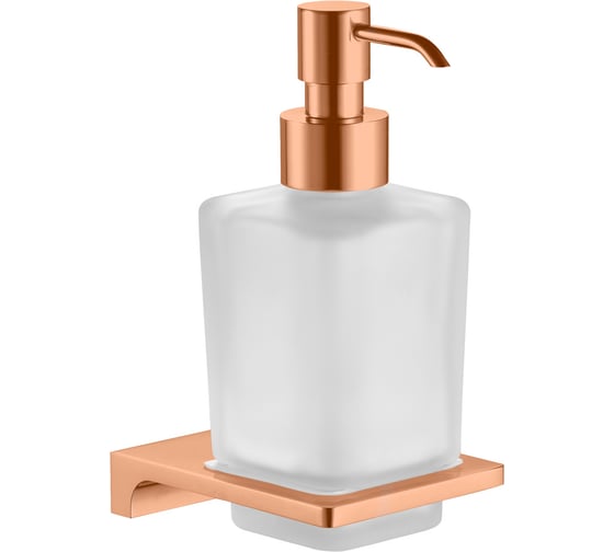 Изображение товара Дозатор для жидкого мыла настенный RavSlezak, стеклянный, розовый золотистый крацованный NLA0303ZRK