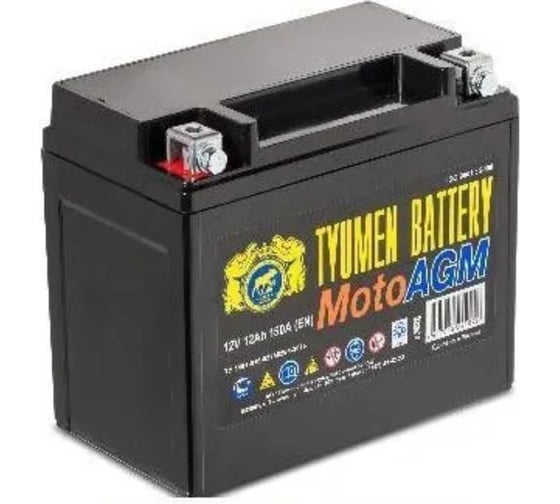 Изображение товара АКБ TYUMEN BATTERY мото 6МТС-12 AGM болт TNM12-AGM(б.)