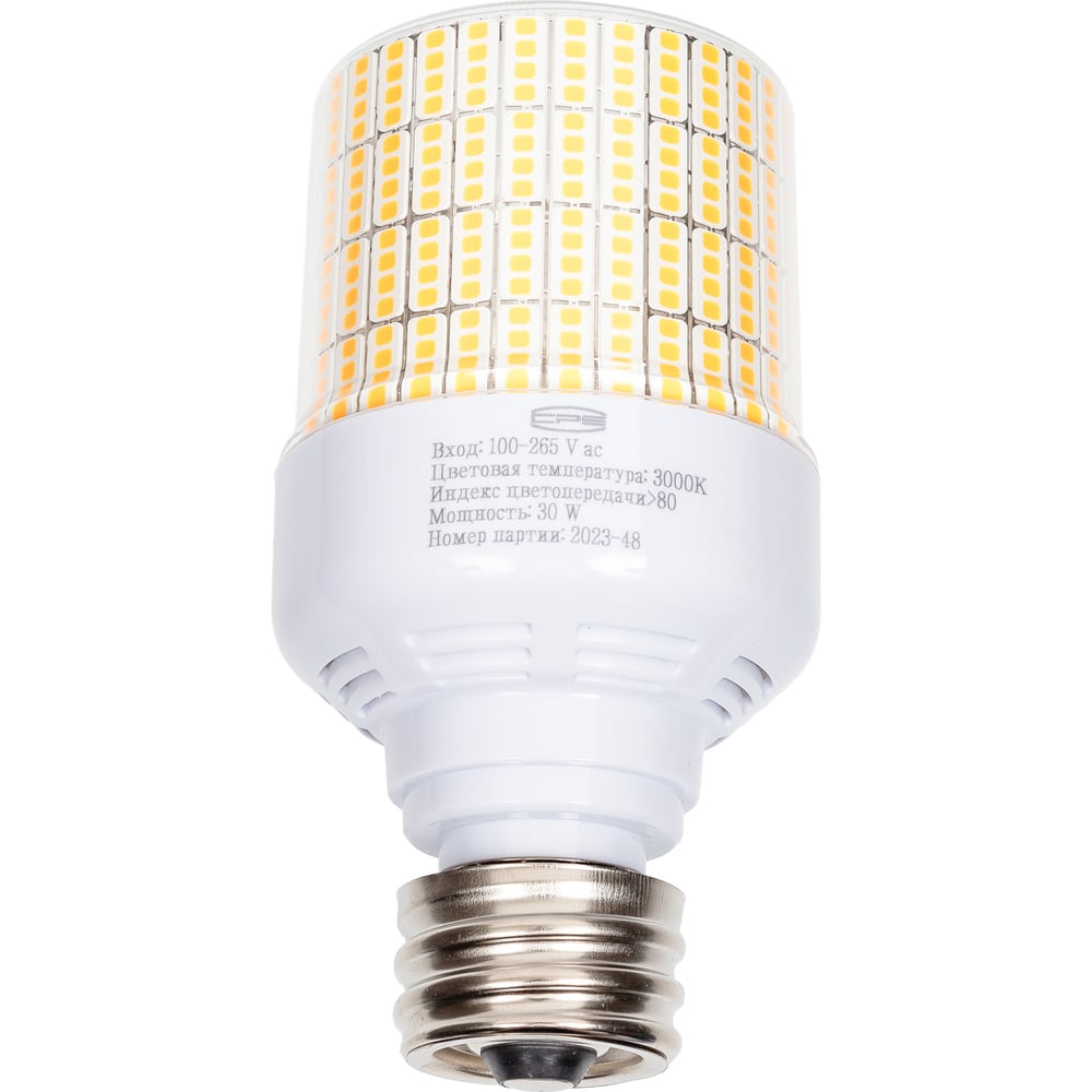 Изображение товара Светодиодная лампа CPS T75-C-30W-E27 3000K теплый белый 4000 люминов