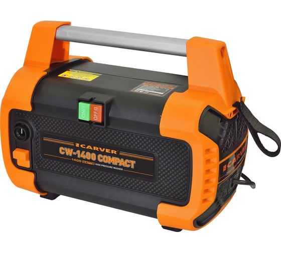 Изображение товара Мойка высокого давления CARVERCW-1400 COMPACT (1400 Вт, 90-120 бар, 5,5-6,5 л/мин,) 01.023.00009