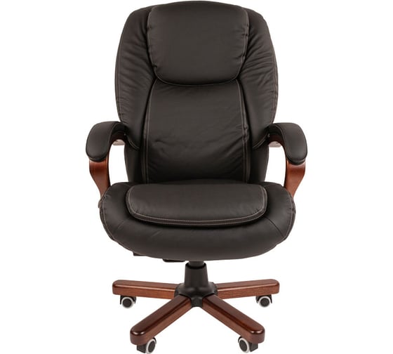 Изображение товара Офисное кресло CHAIRMAN 408 натуральная кожа/экокожа черная мультиблок 00-07163871