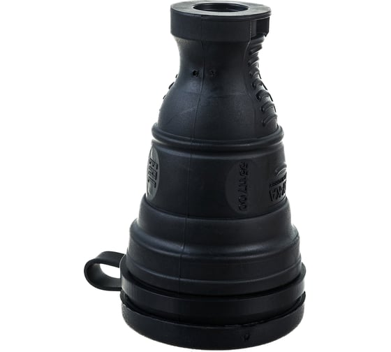 Изображение товара Штепсельное гнездо AY-KA с заземлением, каучуковое черное 5511700