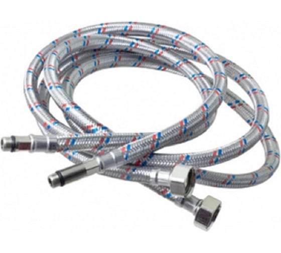 Изображение товара Гибкая подводка для смесителя GRIALE пара 1/2/М10 гайка -штуцер 250 см " GR57-250