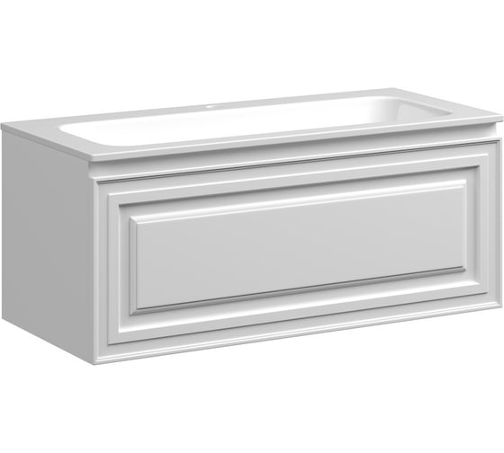 Изображение товара Тумба подвесная Sancos Very 995x445x406, c одним ящиком оснащенным доводчиками, Bianco VR100W