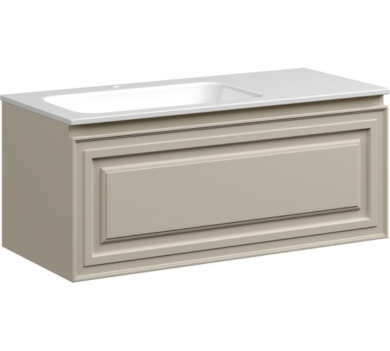 Изображение товара Тумба подвесная Sancos Very левая, 995x445x406 мм, c одним ящиком оснащенным доводчиками, Beige Soft VR100LCE