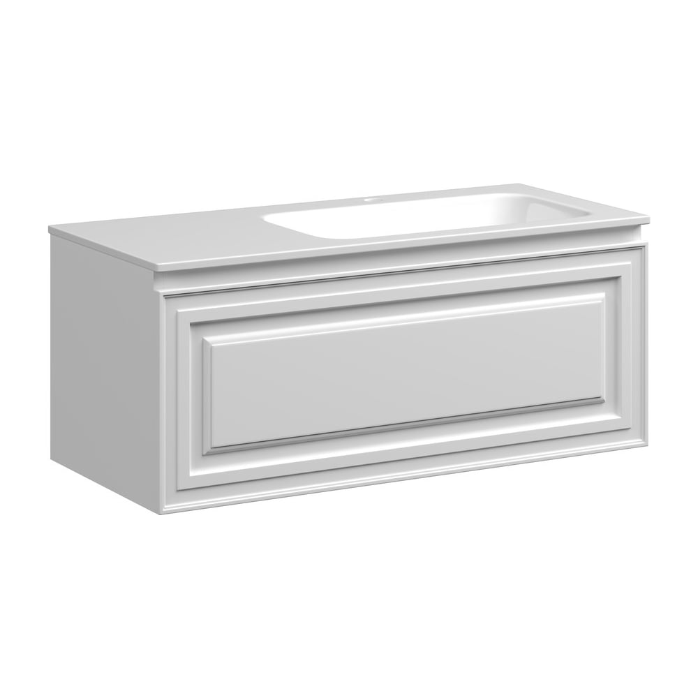 Изображение товара Тумба подвесная Sancos Very правая, 995x445x406 мм, c одним ящиком оснащенным доводчиками, Bianco VR100RW