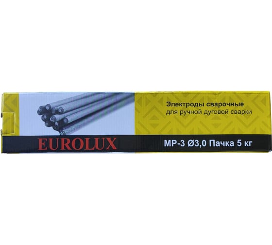 Изображение товара Электрод Евролюкс МР-3 3 мм, 5 кг Eurolux 900/71/6/93