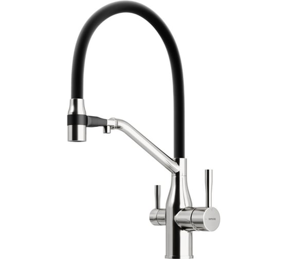 Изображение товара Смеситель для кухни Sancos Orta с возможностью подключения фильтра для воды, цвет брашированный никель SC4008BN