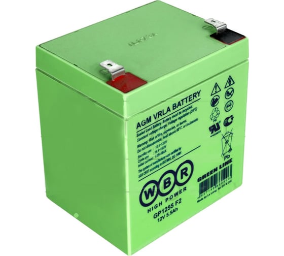 Изображение товара Аккумулятор для ИБП WBR GP1255 12В, 5,5 Ач УТ-00000210