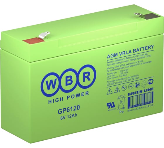 Изображение товара Аккумулятор для ИБП WBR GP6120WBR