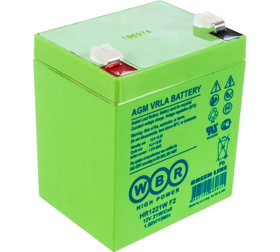 Изображение товара Аккумулятор для ИБП WBR  HR1221W F2 12В 5,6 Ач УТ-00000254