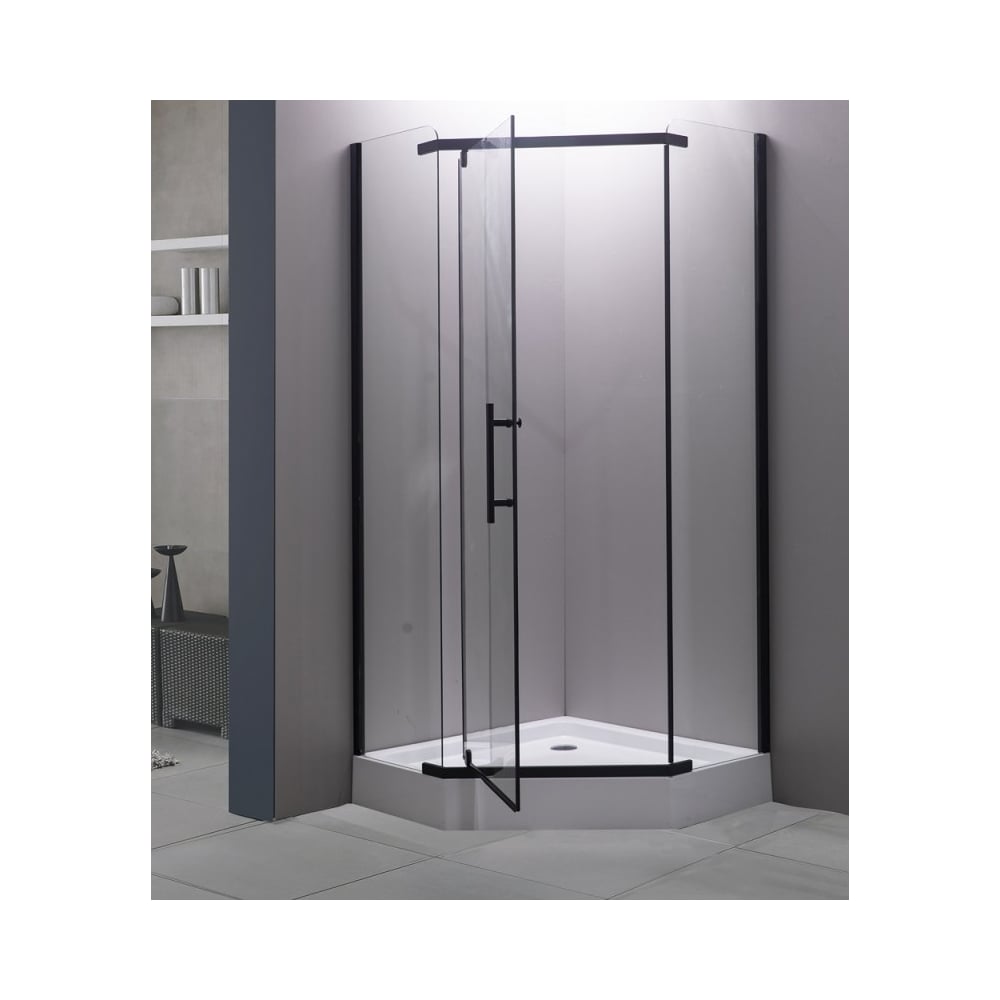 Изображение товара Душевой уголок ESBANO ESR-7160B пятиугольный с антикапельным покрытием