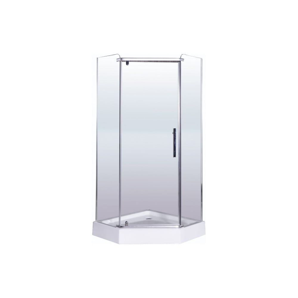 Изображение товара Уголок душевой ESBANO ESR-8160 пятиугольный с прозрачной перегородкой