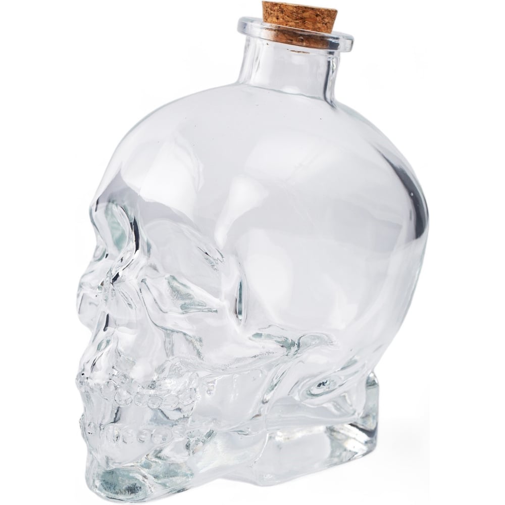 Изображение товара Стеклянный графин для крепких напитков GLASSERIE SKULL 800 мл с крышкой